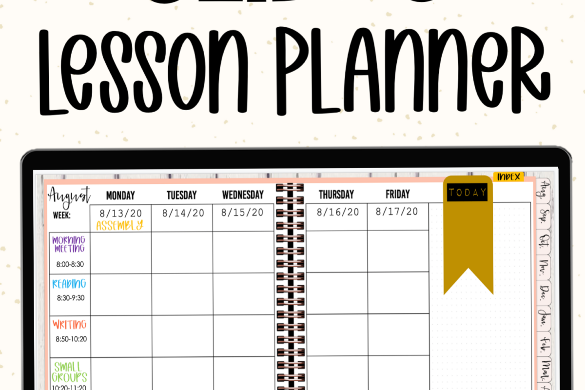 🌈 🎨 romanticize your routine: Editable Digital Lesson Planner 2025 for Google Slides