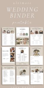 👰 💍 romanticize your routine: Elegant Wedding Planner Binder Printable | Digital Design | Creative Assets