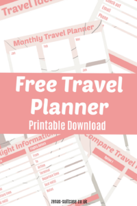 ✨ 🎀 romanticize your routine: Free Travel Planner Template PDF Printable