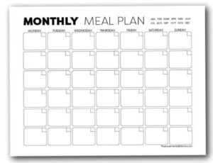 📊 📁 romanticize your routine: Free Meal Planner Printables for Every Occasion