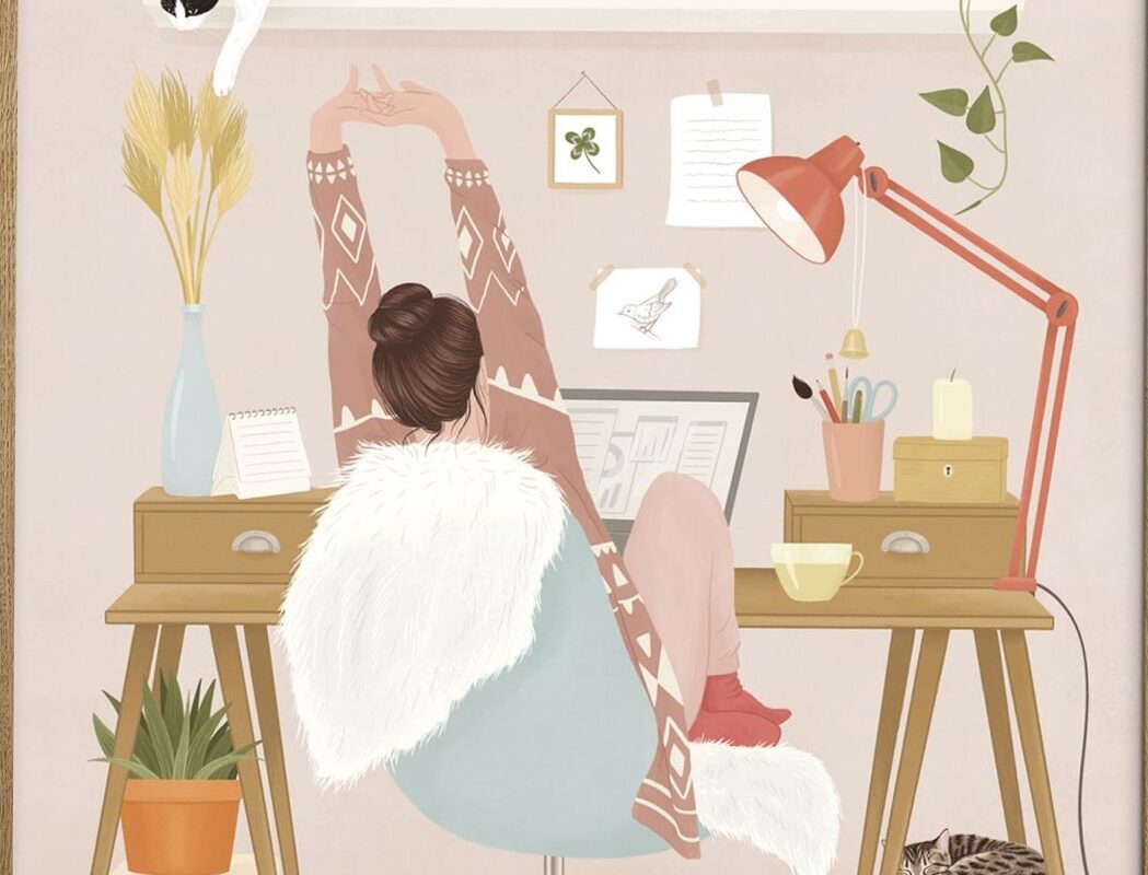 🌈 📍 romanticize your routine: Petra Holikova Home Office Poster 50×70 cm