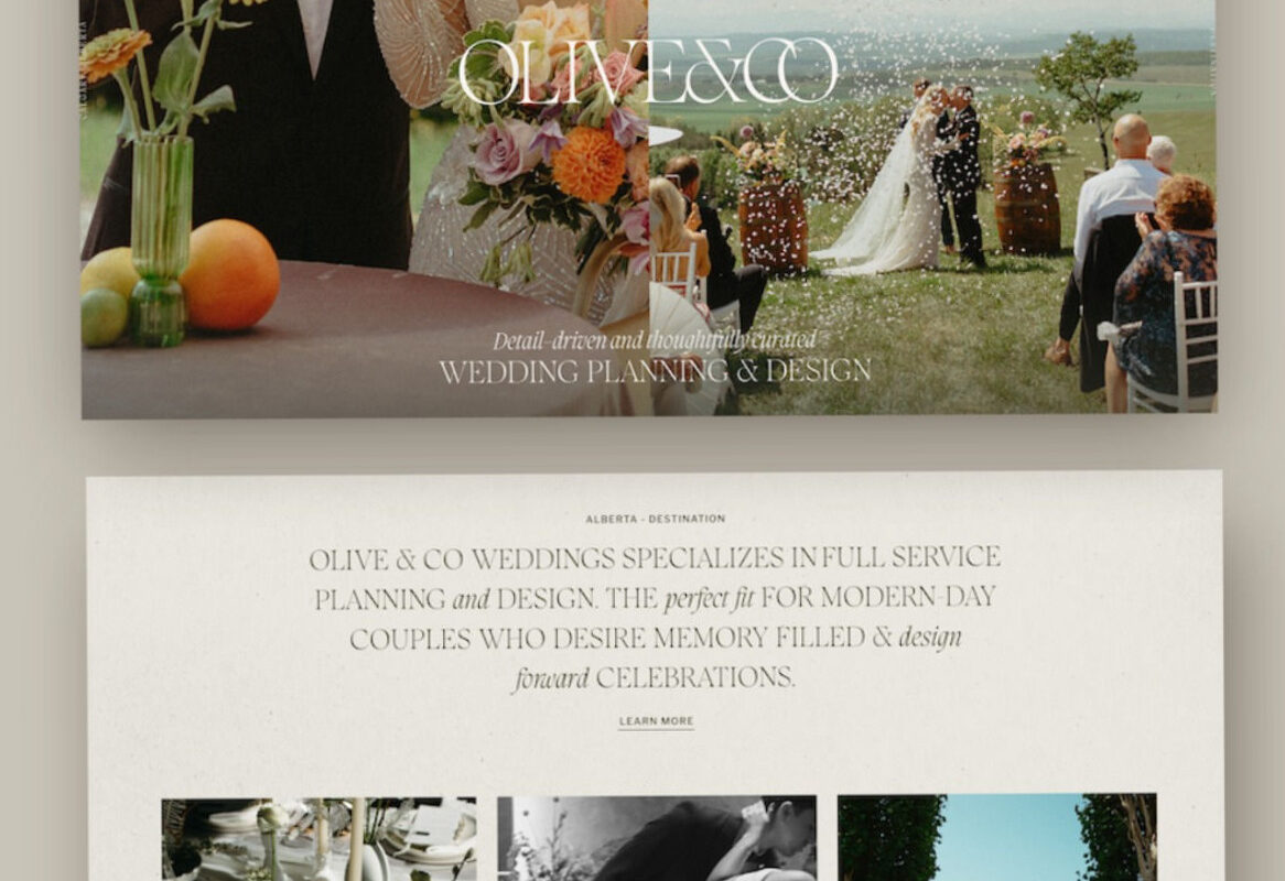 🕯️ 🎀 romanticize your routine: Showit Website Design for Wedding Planner by Kathlyn Jarvis Design