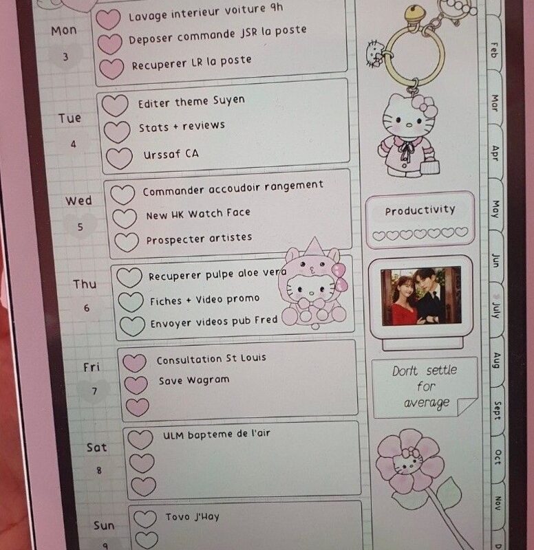 🥂 🌸 romanticize your routine: Spread of the Week: Digital Planner Design Inspiration
