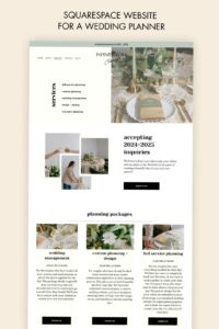 🌸 👰 romanticize your routine: Squarespace Wedding Planner Site by Applet Studio