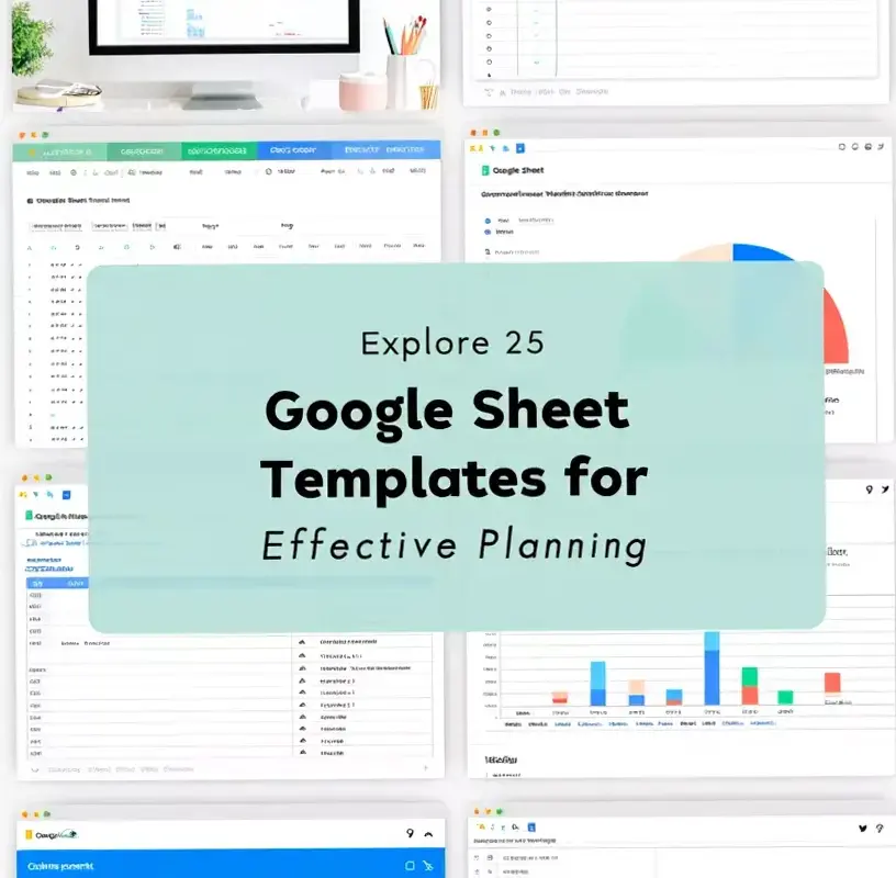 💌 🥂 romanticize your routine: Streamline Workflow with Google Sheet Templates