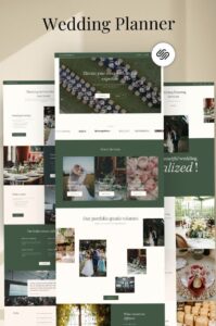 💌 🍰 romanticize your routine: Stylish Squarespace Template for Wedding Planners & Service