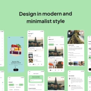 🖇️ 📅 romanticize your routine: TRIPERZ — AI Trip Planner App UI Kit for Digital Designers