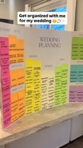 🎀 🤍 romanticize your routine: Wedding Planning Chart | 3K Views | 2026 Wedding Planner Template | craft4party
