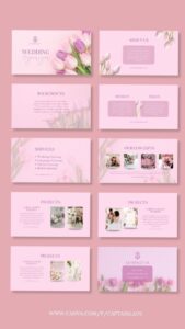 📝 📊 Rose Pink Floral Wedding Planner Design | romanticize your routine
