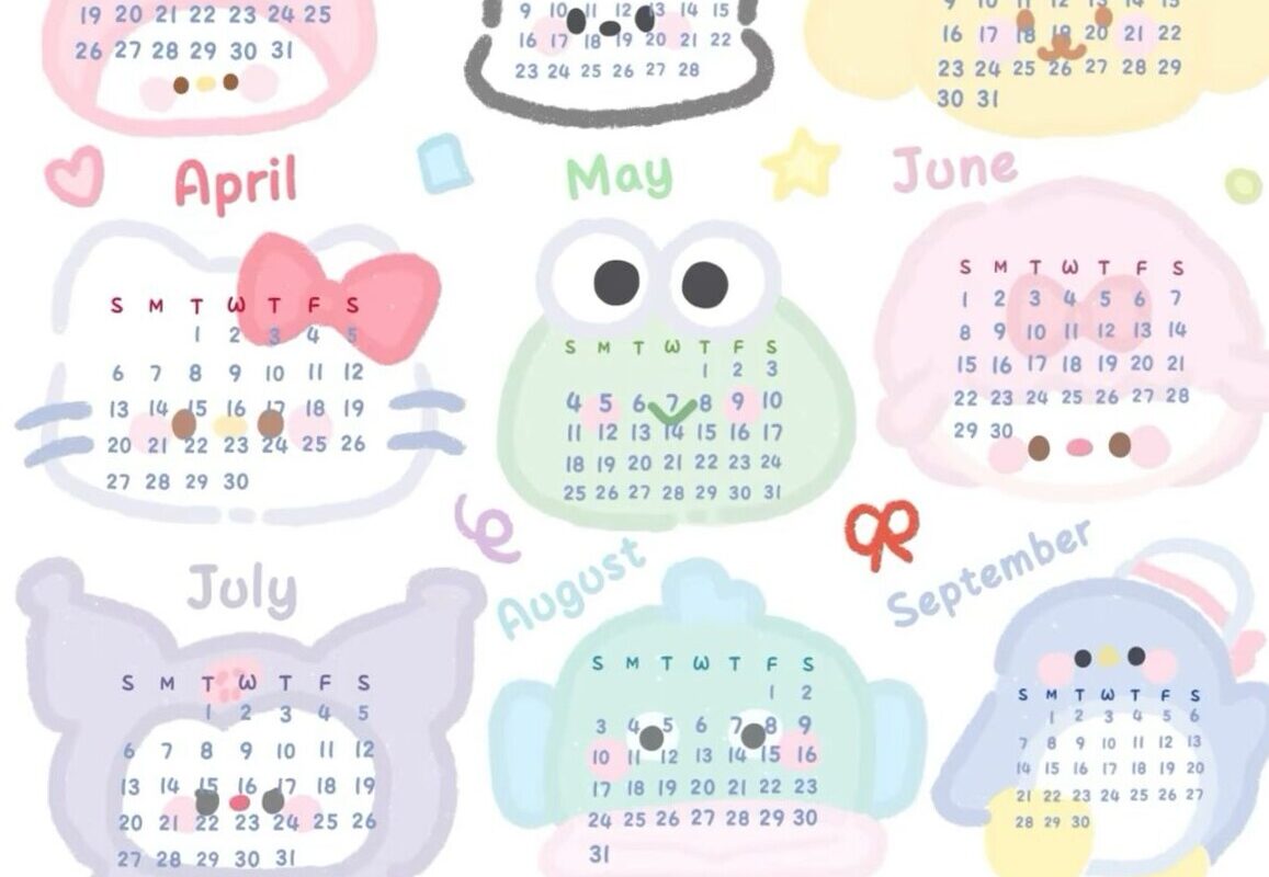Sanrio 25 Calendar | Digital Design & Creative Planner Assets — 💌 🌸 romanticize your routine