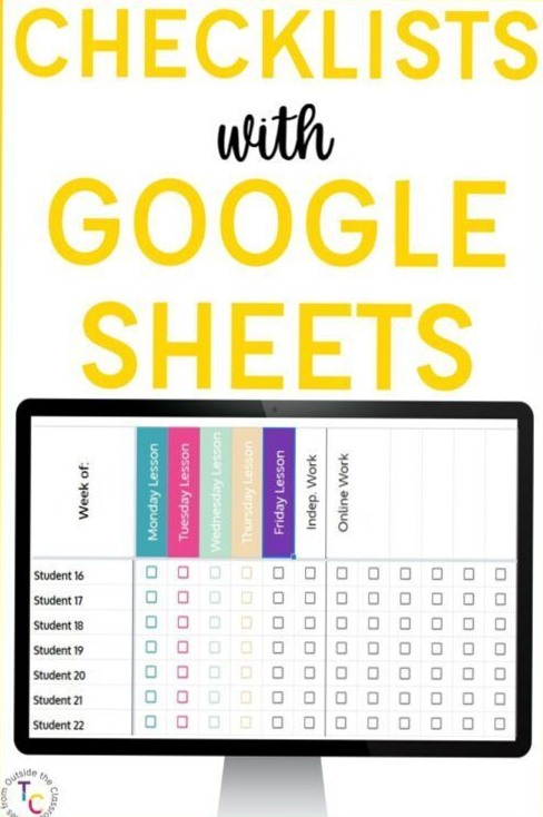 📍 📍 seamless organization hack: Creating Checklists with Google Sheets — Tales from Outside