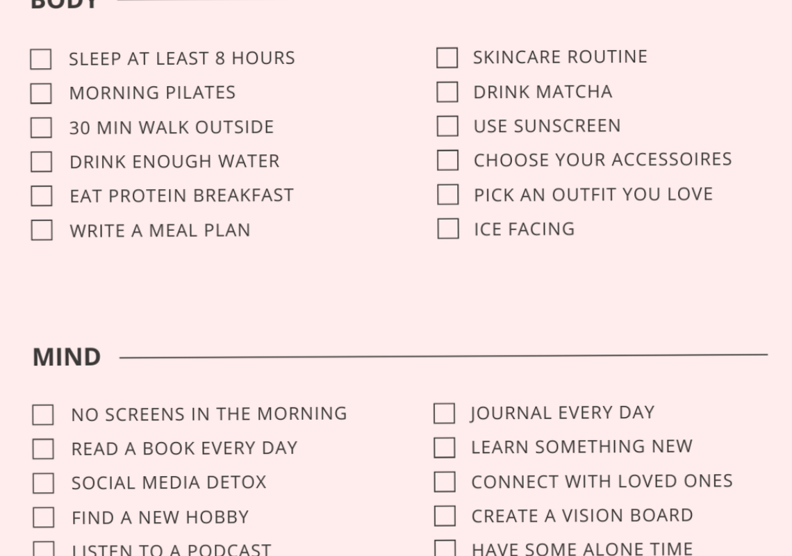 📍 💎 seamless organization hack: Deine Self Care Checklist für kreative Ordnung