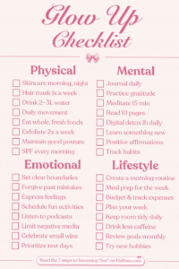 💍 💌 seamless organization hack: Glow Up Checklist – 30+ Life Transforming Ideas