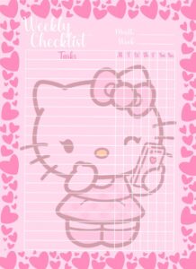 🌈 🖌️ seamless organization hack: Weekly Checklist for Digital Design & Creative Planners