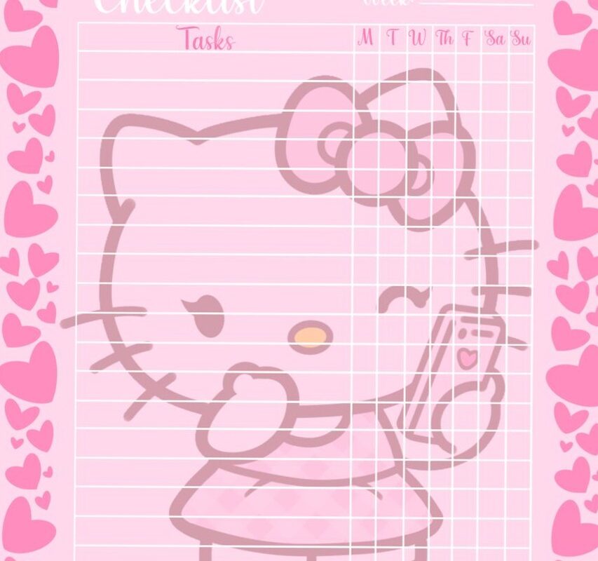 🌈 🖌️ seamless organization hack: Weekly Checklist for Digital Design & Creative Planners