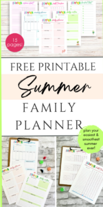 🥂 🌸 secret to staying productive: Free Printable Family Planner for a Smooth Summer