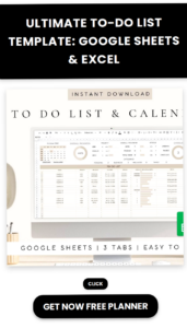 📌 📁 secret to staying productive: Ultimate To-Do List Template: Google Sheets & Excel #personalsizeplanner