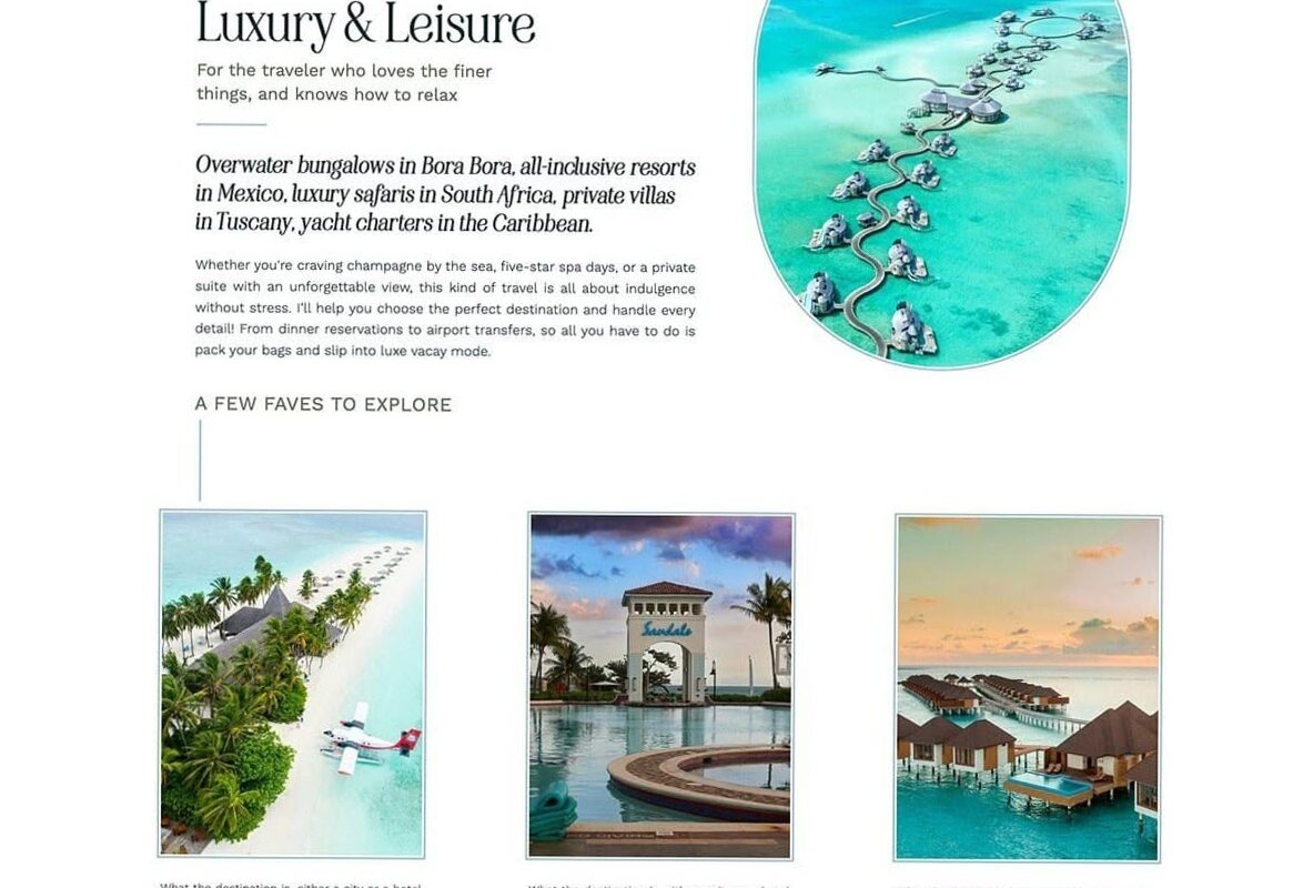 🪄 🖌️ secret to staying productive: Website Template for Independent Travel Advisors | Digital Design | Creative Assets