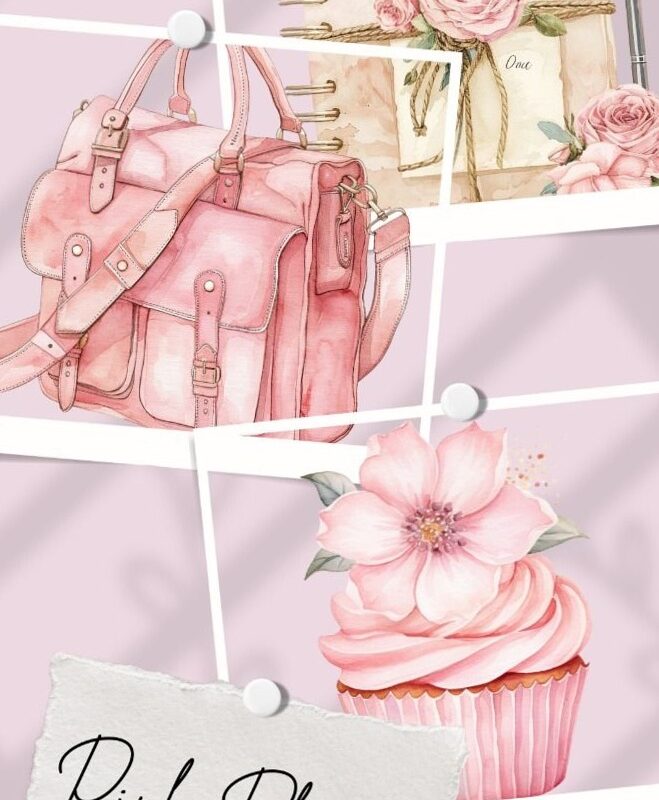 💍 🍰 secret to staying productive: Chic Pink Planner Clipart Bundle — 130 PNGs for Stylish Planning and Journaling