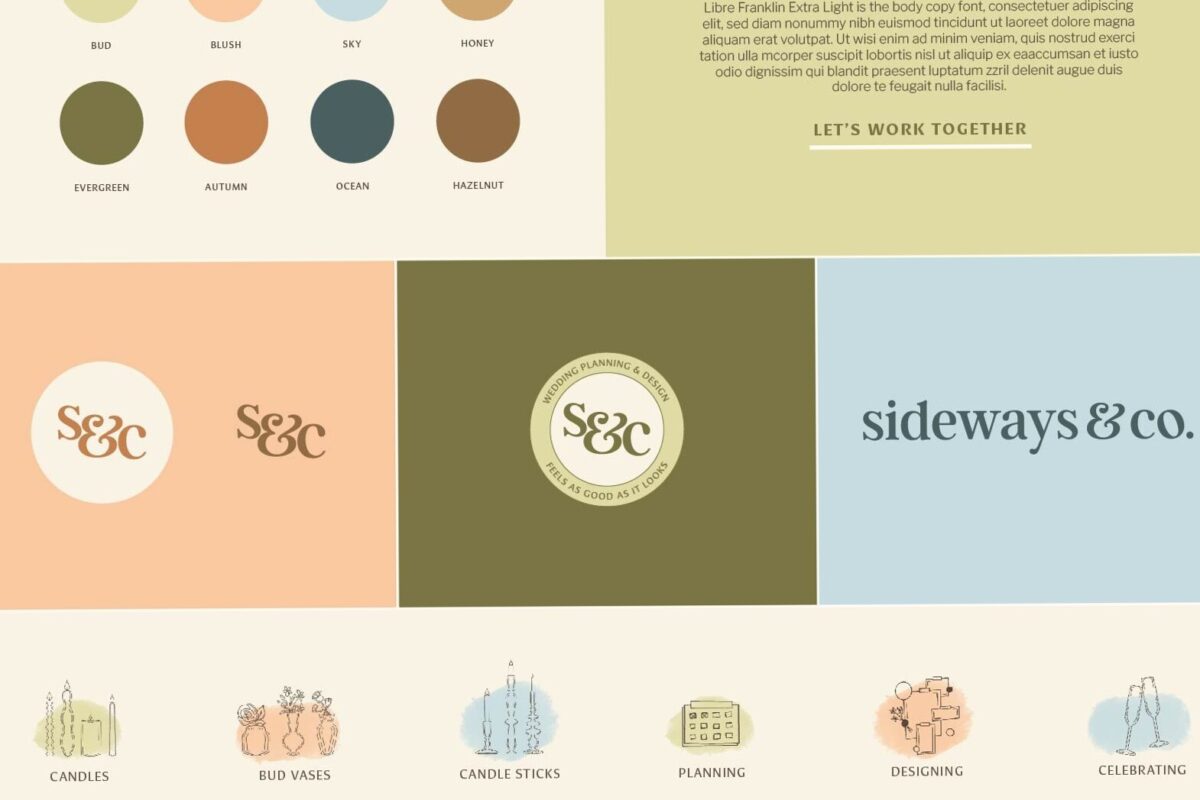 🎨 🎨 secret to staying productive: Modern Branding for Oregon Wedding Planners | Cagney Davis Designs