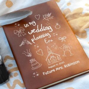 ☁️ 🌿 secret to staying productive: Charming Custom Wedding Planner & Engagement Journal – Bridal Shower Gift
