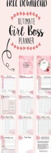 📝 📁 secret to staying productive: Girl Boss Coffee Stickers for Happy Planner | Free Printables