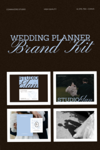 🕯️ ✨ secret to staying productive: Wedding Planner Brand Kit – High-End Logo & Identity for Elegant Studios