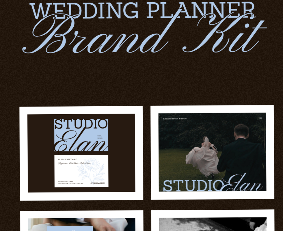 🕯️ ✨ secret to staying productive: Wedding Planner Brand Kit – High-End Logo & Identity for Elegant Studios