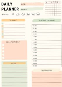 🥂 💌 secret to staying productive: Free Printable Daily Planner for Creative Productivity