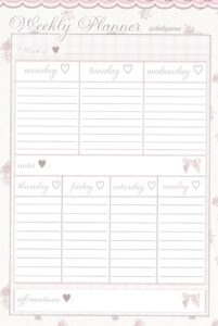 💌 🍰 secret to staying productive: Weekly Planner Pt 1 by Dollywons on Tumblr