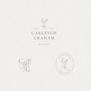 🌿 🤍 secret to staying productive: Floral Photographer Logo for Wedding & Event Planners