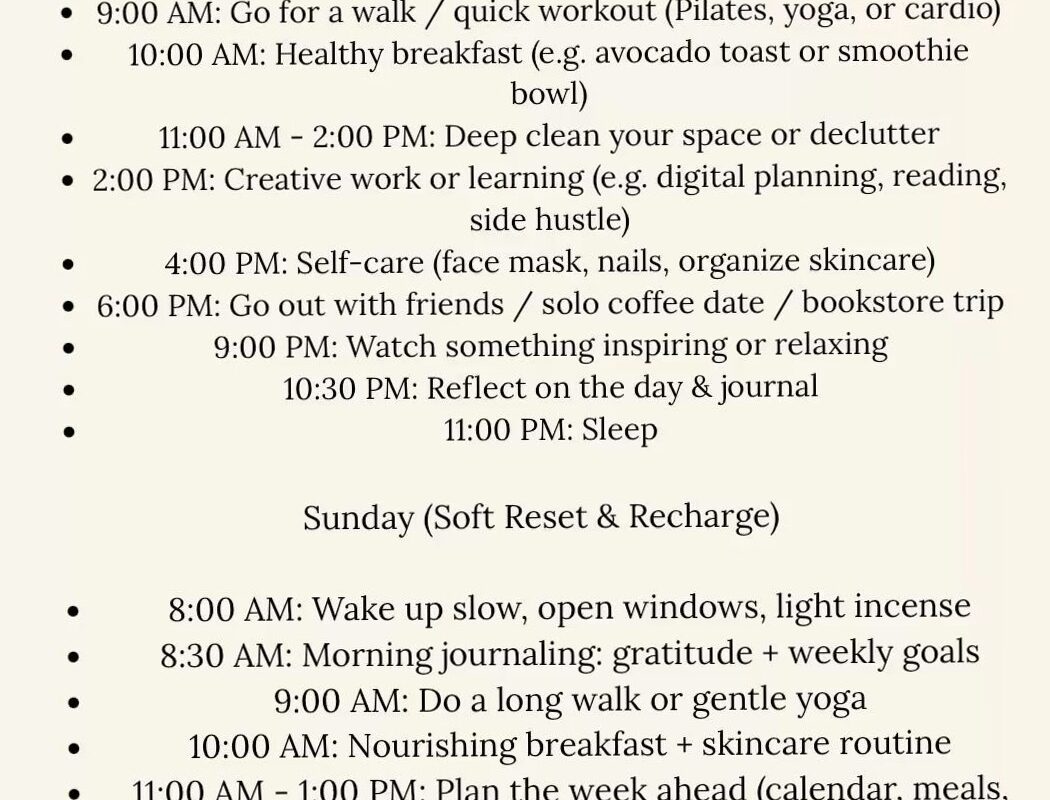 ✨ 🤍 secret to staying productive: Weekend Routines for That Girl