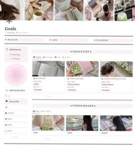 🌸 🍰 secret to staying productive: That Girl 2025 Planner Aesthetic Templates