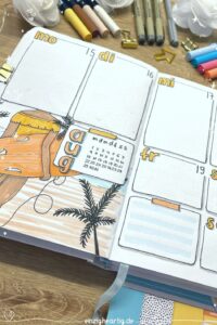 🤍 🤍 secret to staying productive: Bullet Journal August 2022 — VW T1 Bus Urlaub