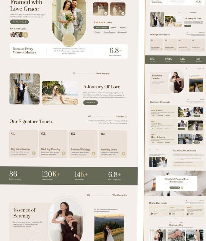 🤍 🕯️ Serenity — Wedding Organizer Elementor Template Kit | secret to staying productive