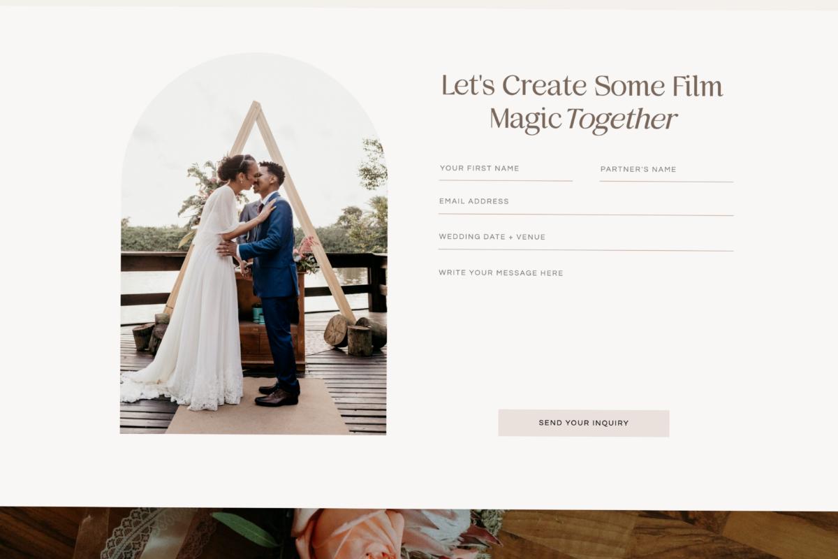 Showit Template for Wedding Videographers & Pros | Digital Design — 🌿 🤍 dream life manifestation