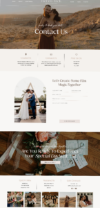 Showit Template for Wedding Videographers & Pros | Digital Design — 🌿 🤍 dream life manifestation