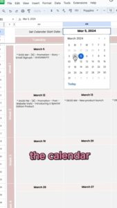 Simple Social Media Content Calendar Planner Template — 🌿 ☁️ romanticize your routine