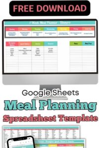 Smart Meal Planning with Spreadsheets — 🪄 🌈 game-changing digital system