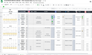 Social Media Editorial Calendar 2020 Free Template — 🖇️ 📊 romanticize your routine