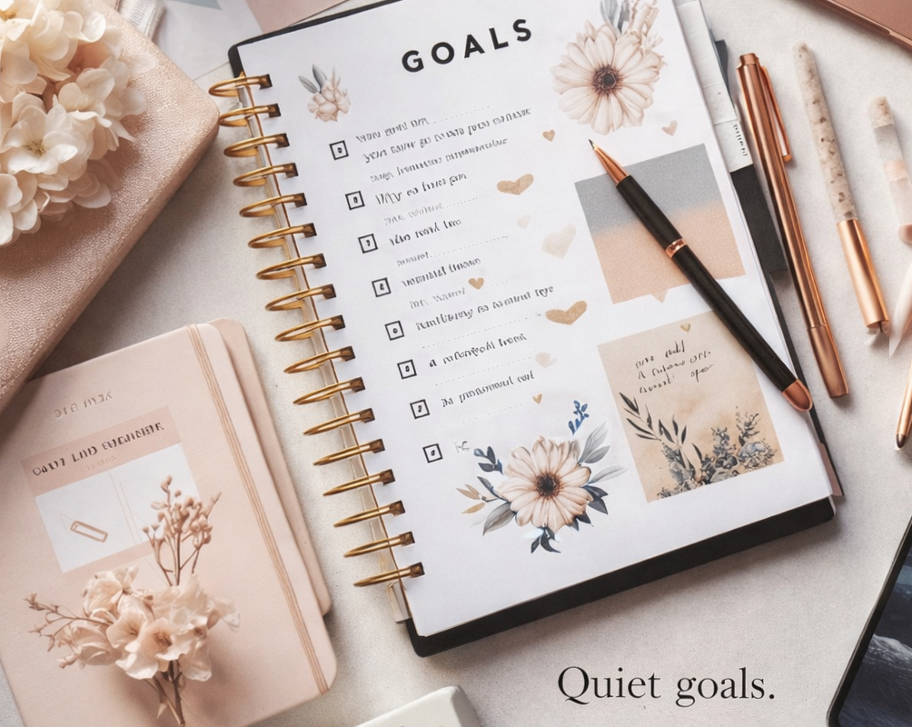 📍 🪄 Soft Goals for a Quiet Start in Digital Design | secret to staying productive