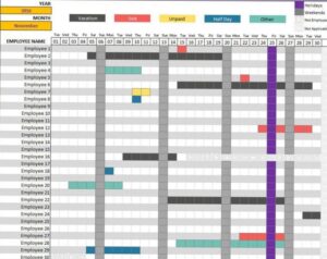 Staff Vacation Schedule Template Example — 📌 📌 dream life manifestation