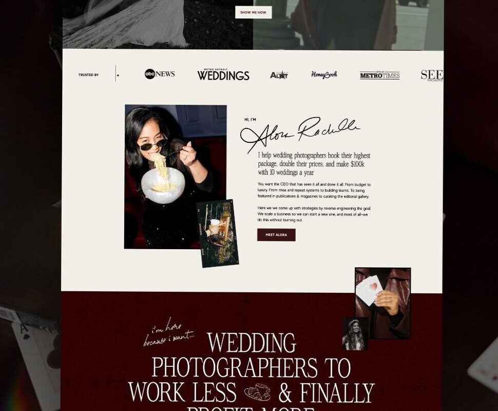 📊 📊 stay inspired all year long: Editorial Website Design | Showit Site for Wedding Photographers