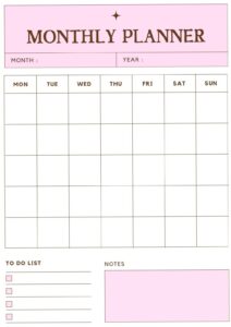 🌸 💍 stay inspired all year long: Monats- & Wochenplaner Pink Braun #plannerperpetuo