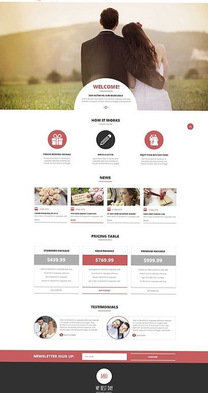 🤍 🌿 stay inspired all year long: Elegant Wedding Event Planner WordPress Theme for Creative Designers