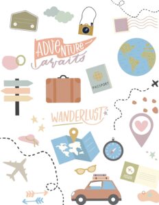 📁 📝 stay inspired all year long: Summer Travel Planner Stickers for GoodNotes & Digital Apps