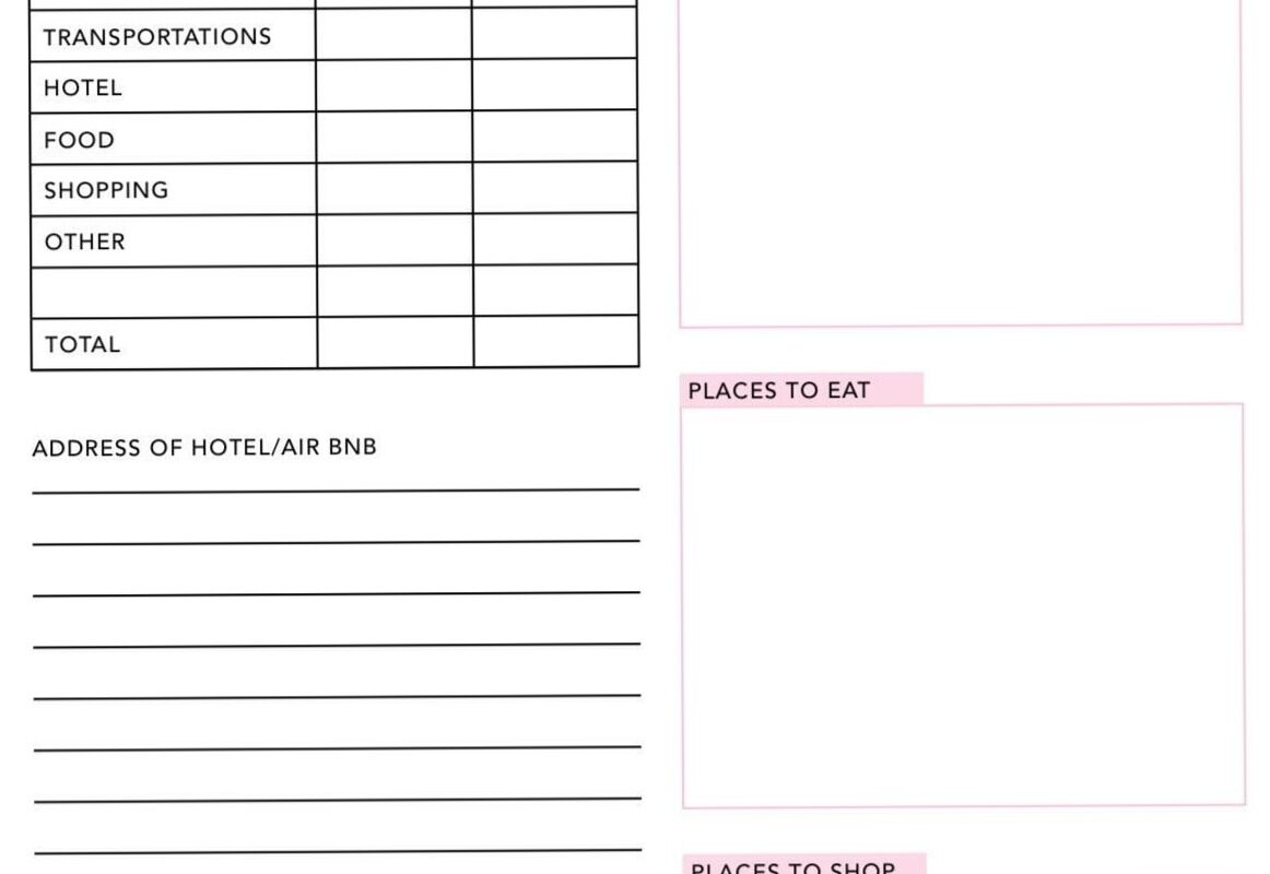 🌈 🪄 stay inspired all year long: Travel Planner Printable | Instant Download | Vacation Organizer Template