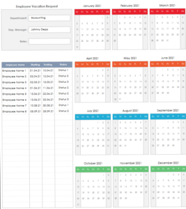 💎 🎨 stay inspired all year long: 2021 Vacation Request Template for Employees