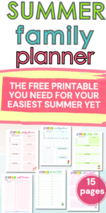 🕯️ 🎀 stay inspired all year long: Lifesaver Summer Family Planner Free Printable