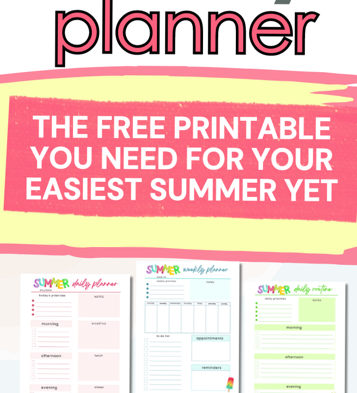 🕯️ 🎀 stay inspired all year long: Lifesaver Summer Family Planner Free Printable